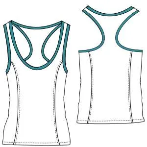 Musculosa con recorte